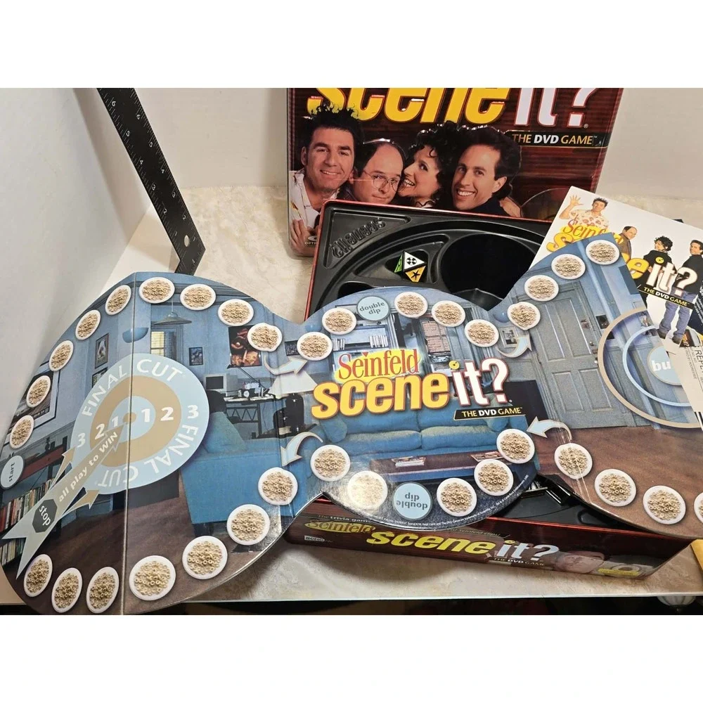 🎲 Seinfeld Scene It? Deluxe DVD Board Game Complete Set GUC Retro TV Trivia